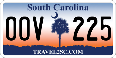 SC license plate OOV225