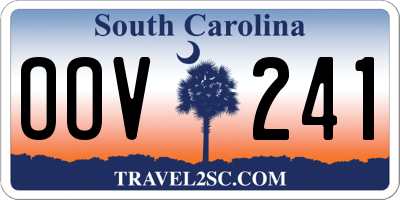 SC license plate OOV241