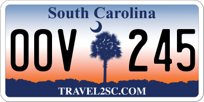 SC license plate OOV245