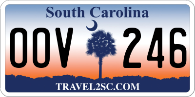 SC license plate OOV246