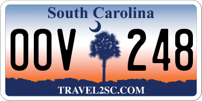 SC license plate OOV248