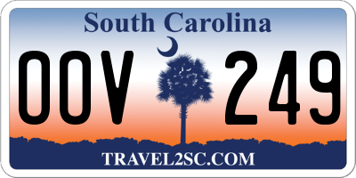 SC license plate OOV249