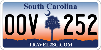 SC license plate OOV252