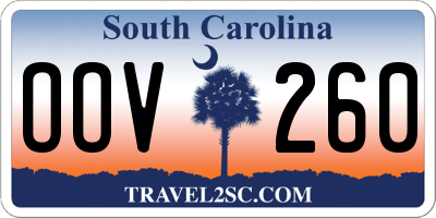 SC license plate OOV260