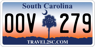 SC license plate OOV279