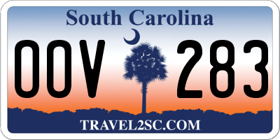 SC license plate OOV283