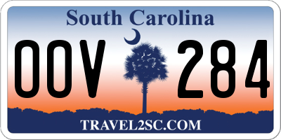 SC license plate OOV284