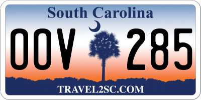 SC license plate OOV285
