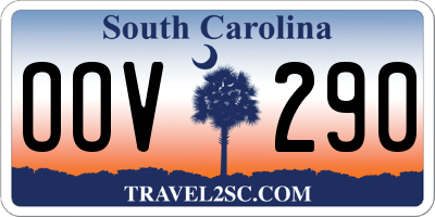 SC license plate OOV290