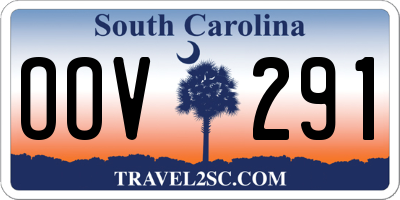 SC license plate OOV291