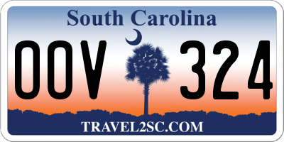SC license plate OOV324
