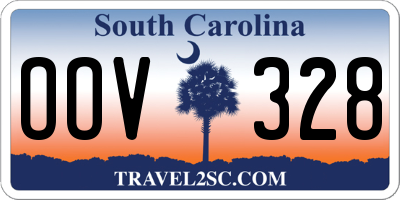 SC license plate OOV328
