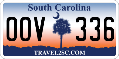 SC license plate OOV336