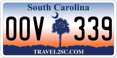 SC license plate OOV339