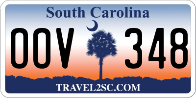 SC license plate OOV348