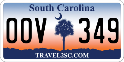 SC license plate OOV349