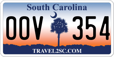 SC license plate OOV354