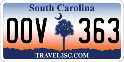 SC license plate OOV363