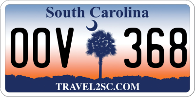 SC license plate OOV368