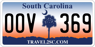 SC license plate OOV369