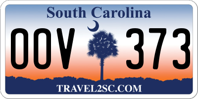 SC license plate OOV373