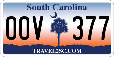 SC license plate OOV377