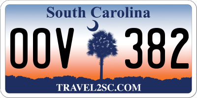 SC license plate OOV382