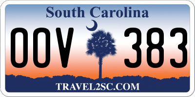 SC license plate OOV383