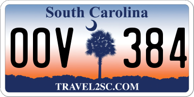 SC license plate OOV384