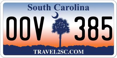 SC license plate OOV385