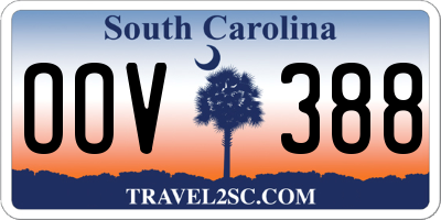 SC license plate OOV388