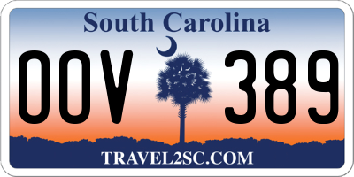 SC license plate OOV389