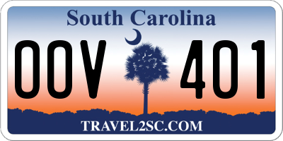 SC license plate OOV401