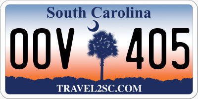 SC license plate OOV405