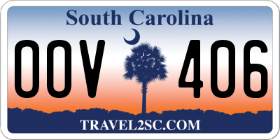 SC license plate OOV406
