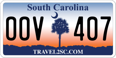 SC license plate OOV407