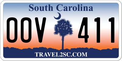 SC license plate OOV411