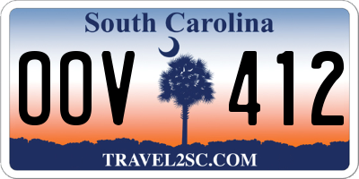 SC license plate OOV412