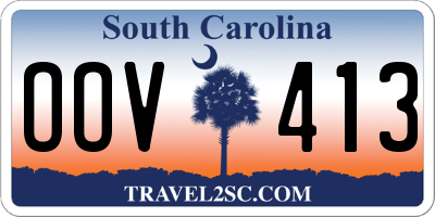 SC license plate OOV413