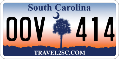 SC license plate OOV414