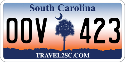 SC license plate OOV423
