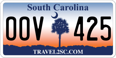 SC license plate OOV425