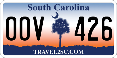 SC license plate OOV426