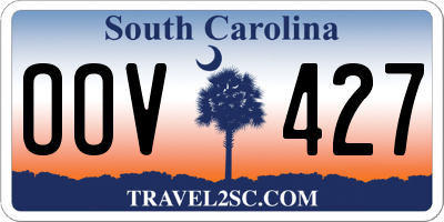 SC license plate OOV427