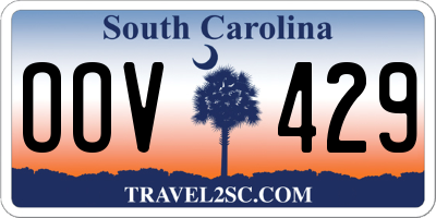 SC license plate OOV429