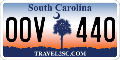 SC license plate OOV440