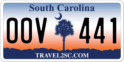 SC license plate OOV441