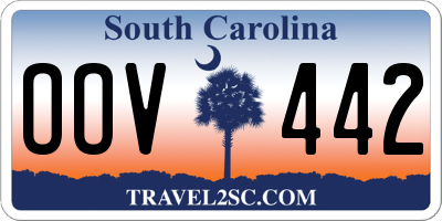 SC license plate OOV442