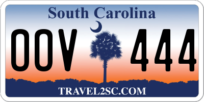 SC license plate OOV444