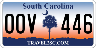 SC license plate OOV446
